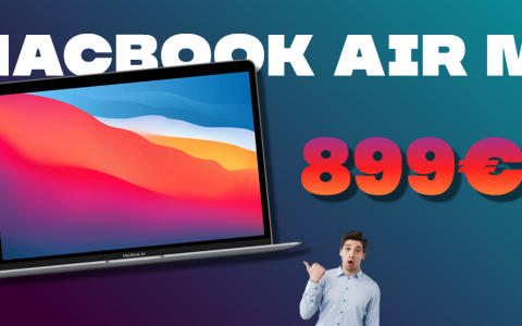 MacBook Air M1: lo straordinario notebook Apple ad un prezzo PAZZESCO (-330€)