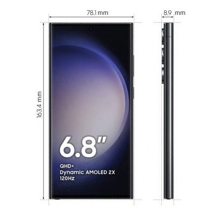 Samsung Galaxy S23 Ultra - Graphite - Dimensioni