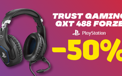 Trust GXT 488 Forze: le cuffie da gaming brandizzate PlayStation sono al 50% su Amazon!