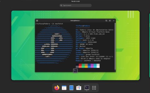 Fedora 38 beta: arrivato Linux 6.2 e GNOME 44