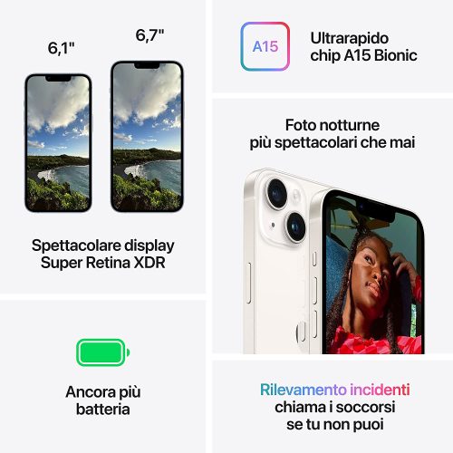 iPhone 14 Plus - Galassia - Panoramica