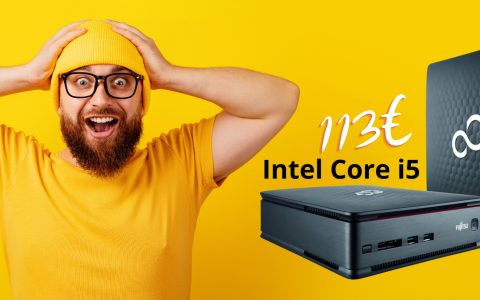Mini PC con Intel Core i5, ricondizionato eccellente garantito, a 113€