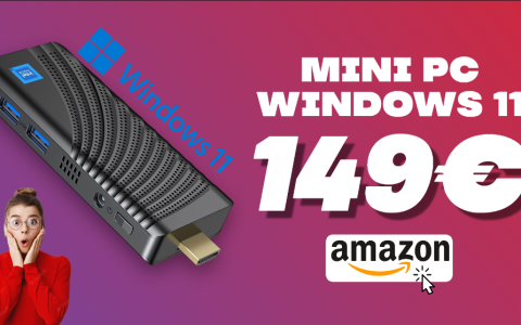 Mini PC Windows 11 con 8GB di RAM: super compatto, super scontato!