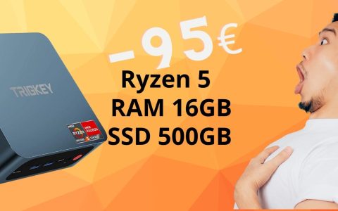 Mini PC da URLO con Ryzen 5 e 16GB di RAM a 95€ in MENO