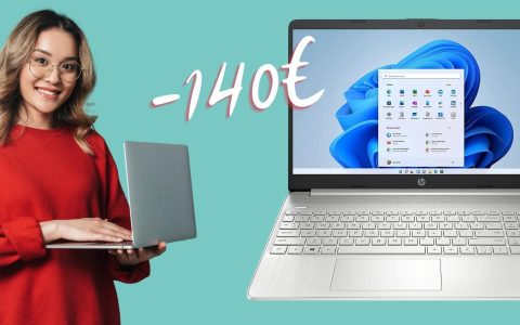 Notebook HP con Ryzen 7 e 16GB di RAM in SUPER SCONTO