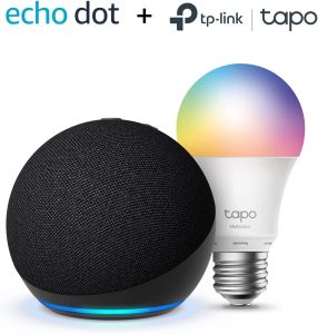 Echo Dot 5a Gen e Lampadina smart TP-Link - Bundle