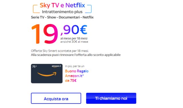Offerta Sky Smart Netflix