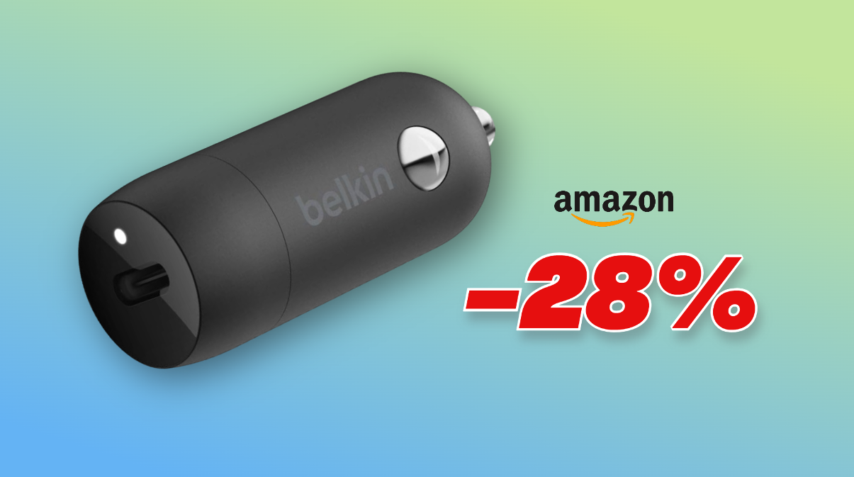 Caricabatterie da auto USB-C Belkin: SUPER PREZZO