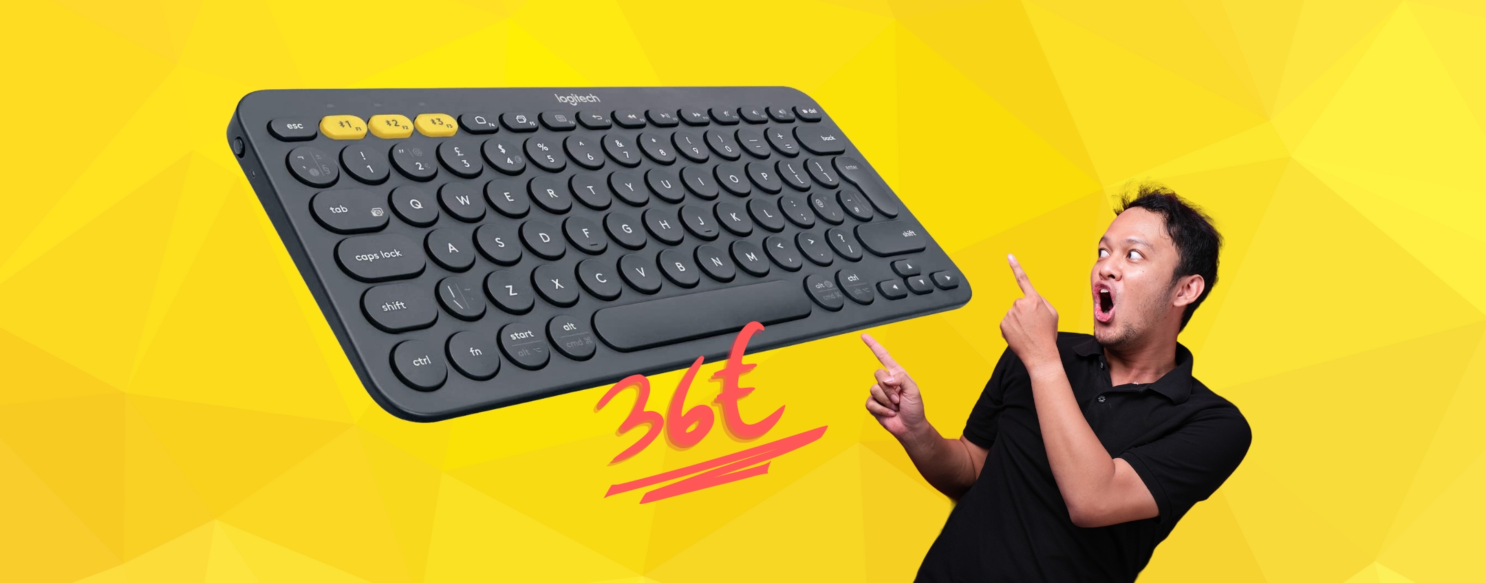 Logitech K380: la tastiera wireless definitiva è su  a 36€