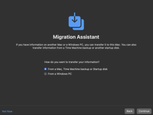 macOS Migration Assistant