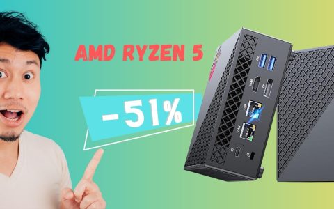Mini PC dalle ottime prestazioni in SCONTO del 51% su Amazon
