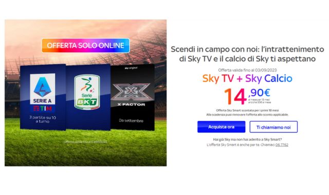 Sky Calcio 14 euro