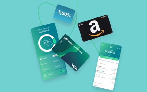 Scopri l'offerta Crédit Agricole: ricevi fino a 200€ in buoni Amazon