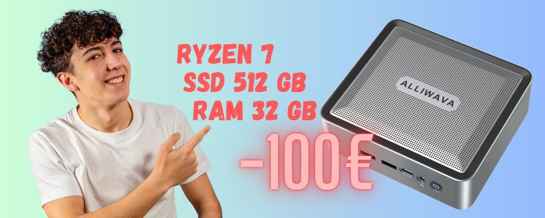 OFFERTA BOMBA per il Mini PC con Ryzen5 e SSD da 512GB