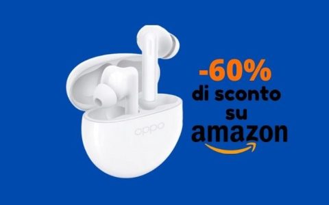 Cuffie wireless OPPO Enco Buds2 SCONTATE del 60% su Amazon!