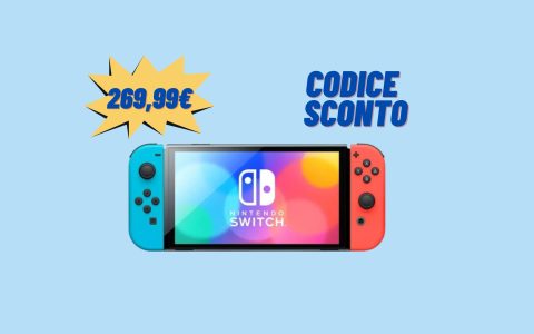 Nintendo Switch Oled: PREZZO RIDICOLO con il CODICE SCONTO su eBay