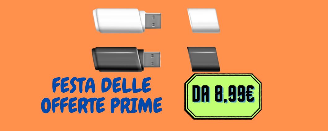 Festa delle Offerte Prime: chiavette USB a partire da 8,99 €