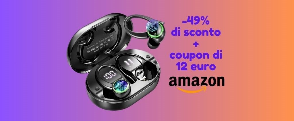 Cuffie Bluetooth PREZZO RIDICOLO: 49% + coupon 12 euro