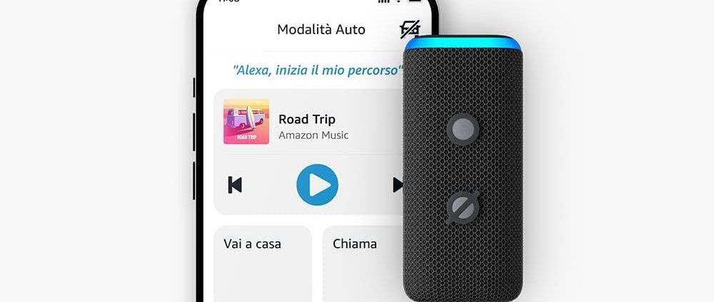 Porta Alexa anche in macchina: Echo Auto, è scontato del 50%!
