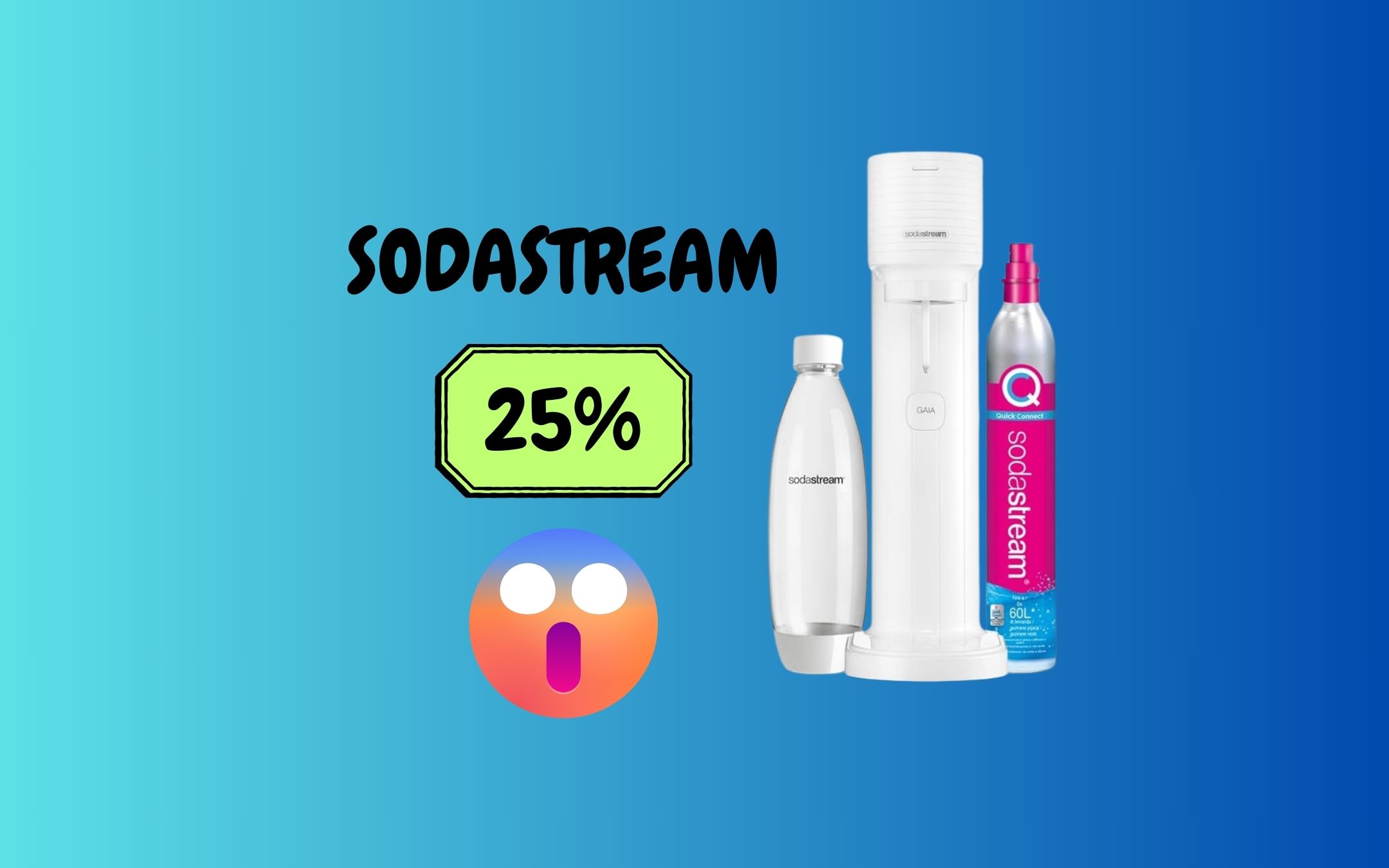 Acqua e bevande frizzanti sempre a casa con il Sodastream IN OFFERTA su