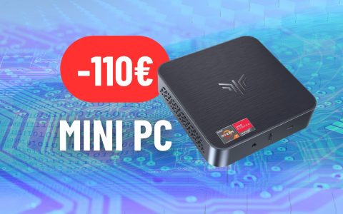 Disponibile coupon da 110€ sul potente MINI PC con Ryzen 7 e 16GB di RAM