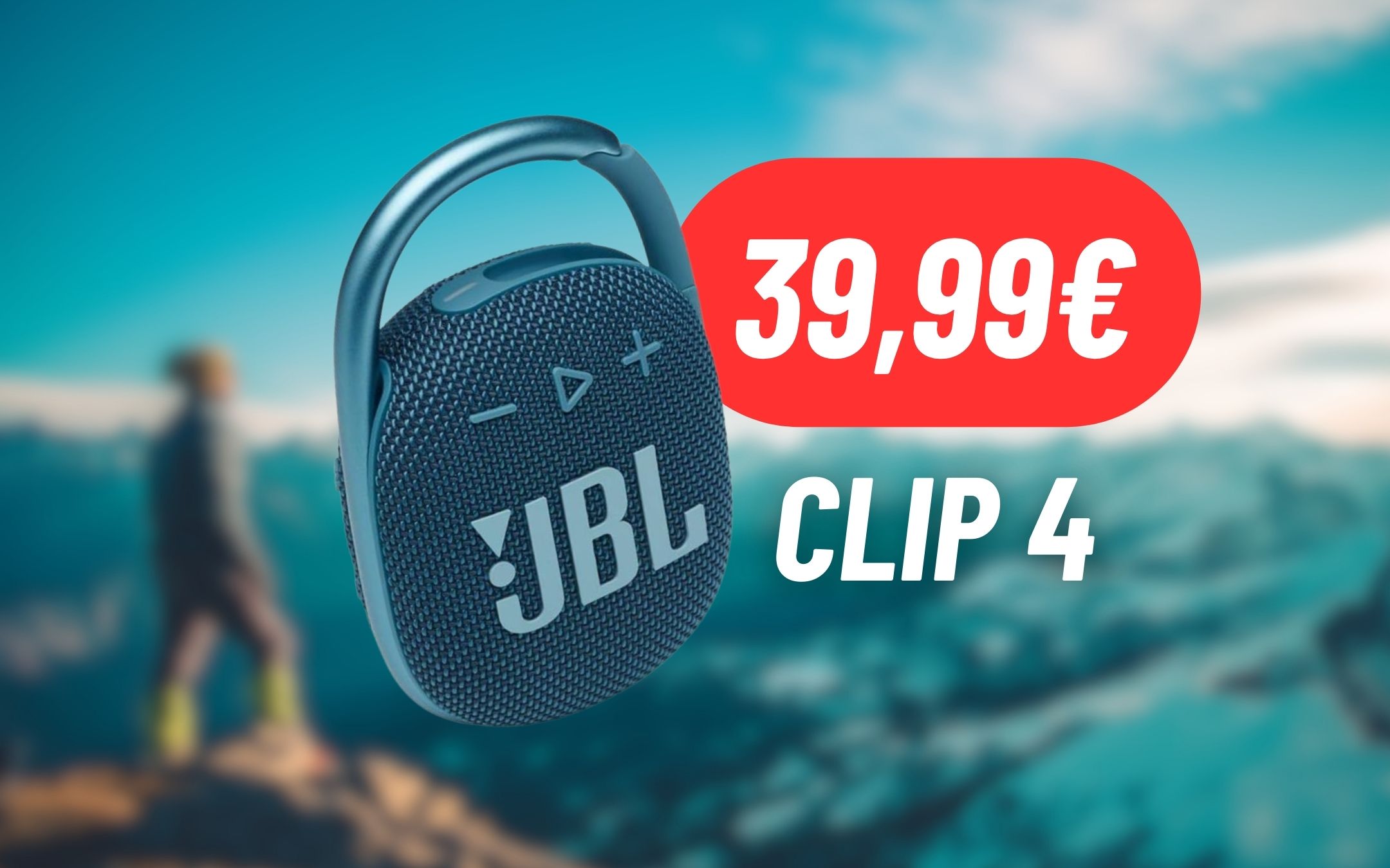 Porta la tua musica a spasso con la Cassa Bluetooth JBL CLIP 4 al 38% di  sconto