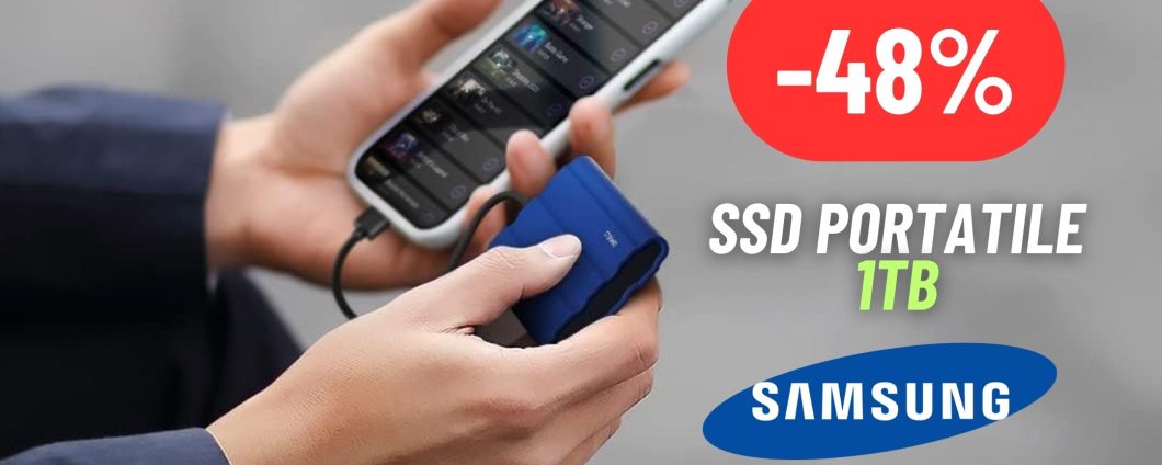 L'SSD DEFINITIVO è portatile: PRODOTTO SAMSUNG in MAXI SCONTO