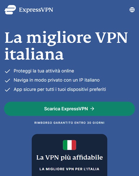 expressvpn la migliore vpn italiana
