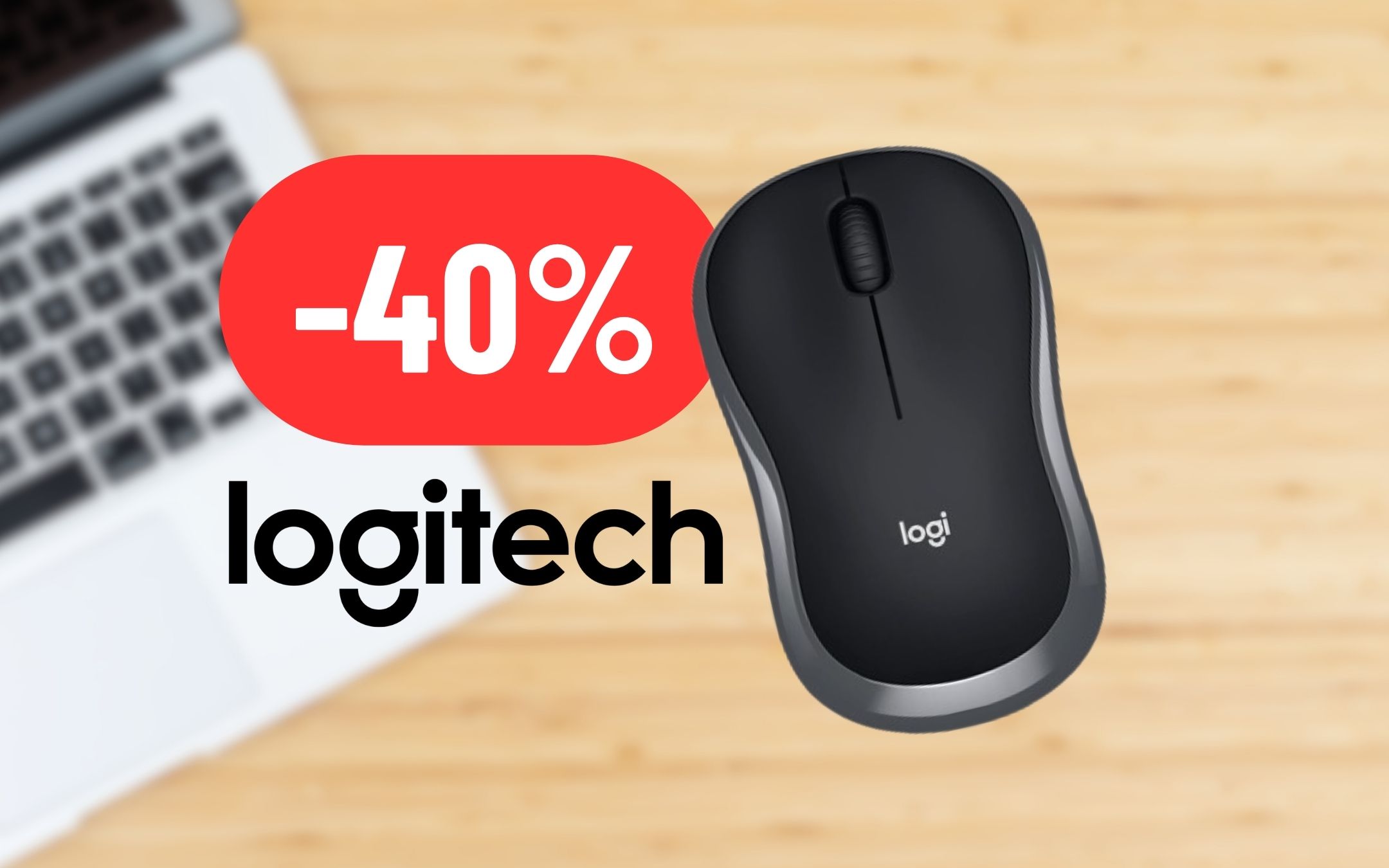 Mouse Logitech in formato mini perfetto per l'ufficio al 40% DI SCONTO