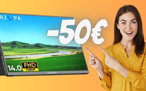 Monitor portatile ARZOPA da 14 pollici FHD a 50€ in MENO