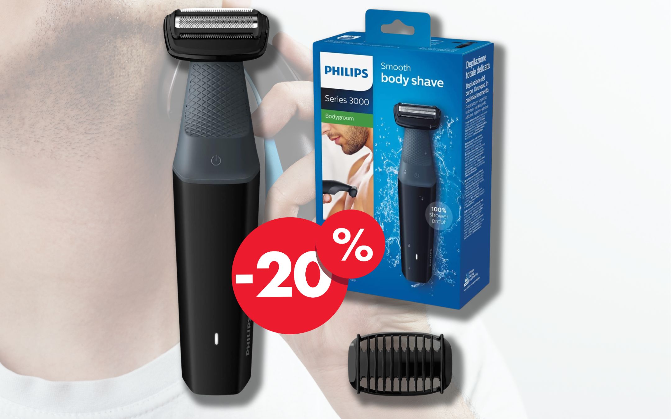 SOLO 29€ per questo rasoio elettrico eccezionale per capelli e peli del  corpo!
