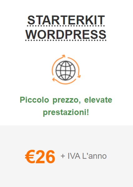 serverplan starterkit wordpress 26 euro