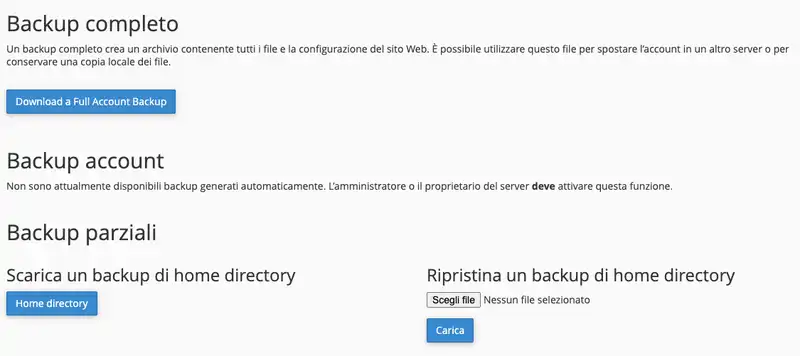 cancellare o mantenere sito Web