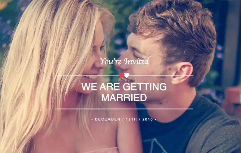 struttura di un sito web per matrimonio