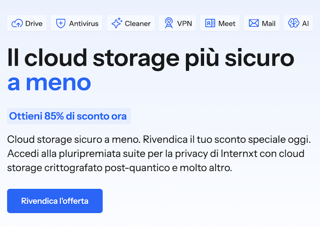 internxt offerta
